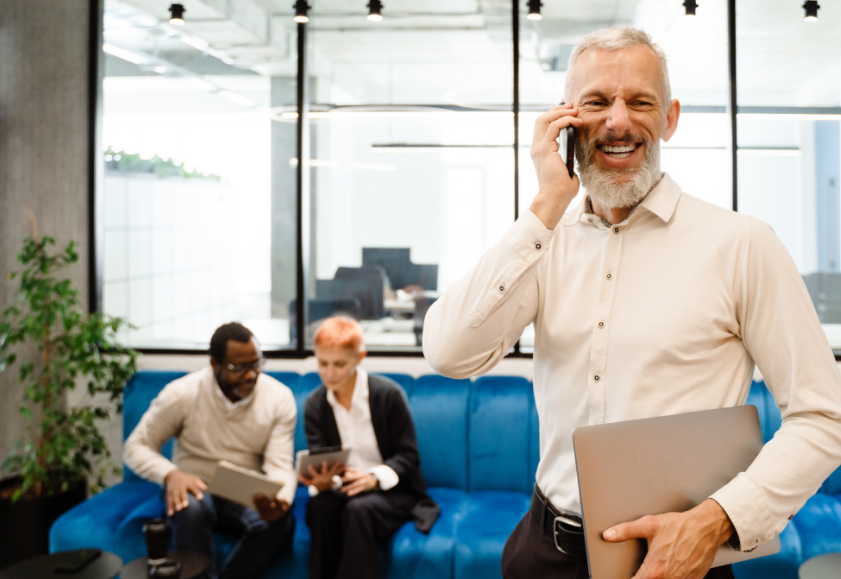 Employer calling workplace specialists to find out about fair work legislation amendment secure jobs better pay